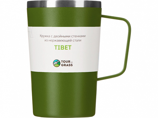 Стальная кружка с двойными стенками и порошковым покрытием «Tibet» с логотипом в Москве заказать по выгодной цене в кибермаркете AvroraStore
