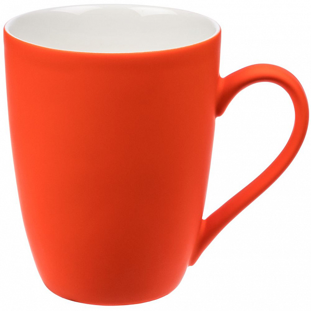 Кружка Good Morning с покрытием софт-тач, оранжевая с логотипом в Москве заказать по выгодной цене в кибермаркете AvroraStore