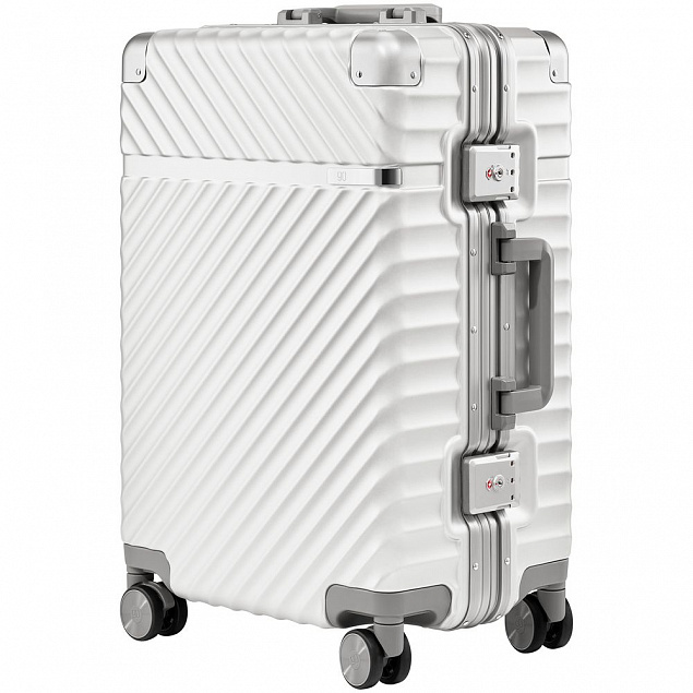 Чемодан Aluminum Frame PC Luggage V1, белый с логотипом в Москве заказать по выгодной цене в кибермаркете AvroraStore