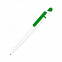 MIR, ручка шариковая, зеленый/белый, пластик с логотипом в Москве заказать по выгодной цене в кибермаркете AvroraStore