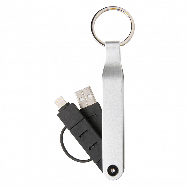 USB-кабель MFi 2 в 1 с логотипом в Москве заказать по выгодной цене в кибермаркете AvroraStore