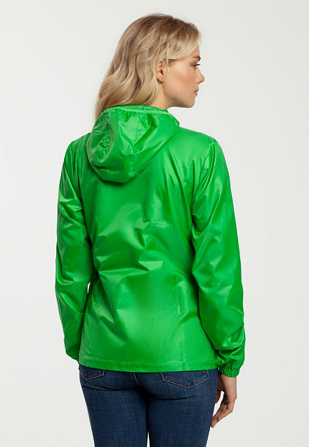 Ветровка женская FASTPLANT зеленое яблоко с логотипом в Москве заказать по выгодной цене в кибермаркете AvroraStore