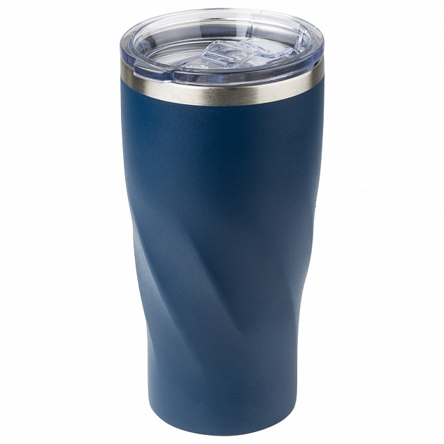 Термокружка вакуумная, Twist, 600 ml, темно-синяя с логотипом в Москве заказать по выгодной цене в кибермаркете AvroraStore