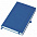 Бизнес-блокнот "Justy", 130*210 мм, светло-голубой, твердая обложка,  резинка 7 мм, блок-линейка с логотипом в Москве заказать по выгодной цене в кибермаркете AvroraStore