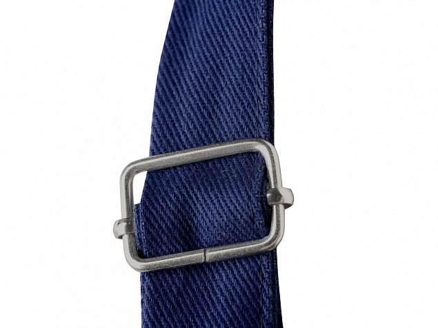 Хлопковый фартук Delight с карманом и регулируемыми завязками, синий нэйви с логотипом в Москве заказать по выгодной цене в кибермаркете AvroraStore