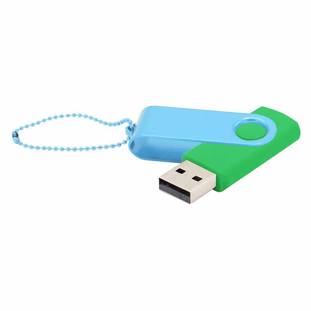 Флешка Designer To Go 2.0 USB 16Gb, зеленый/бирюзовый с логотипом в Москве заказать по выгодной цене в кибермаркете AvroraStore