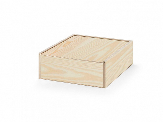 Деревянная коробка «BOXIE WOOD L» с логотипом в Москве заказать по выгодной цене в кибермаркете AvroraStore