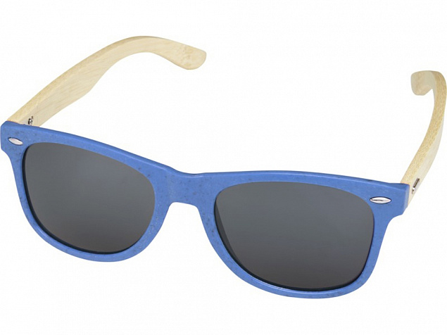 Sun Ray очки с бамбуковой оправой, process blue с логотипом в Москве заказать по выгодной цене в кибермаркете AvroraStore