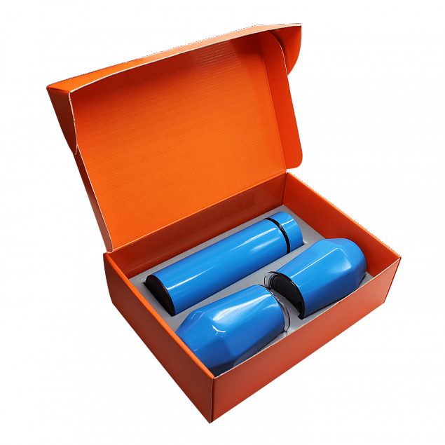 Набор Hot Box Е2 G orange (голубой) с логотипом в Москве заказать по выгодной цене в кибермаркете AvroraStore