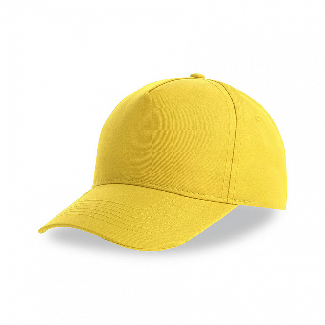 Бейсболка RECY FIVE, желтый, 5 клиньев, 100 % переработанный полиэстер, липучка с логотипом в Москве заказать по выгодной цене в кибермаркете AvroraStore