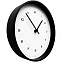 Часы настенные Flash, белые с черным с логотипом в Москве заказать по выгодной цене в кибермаркете AvroraStore