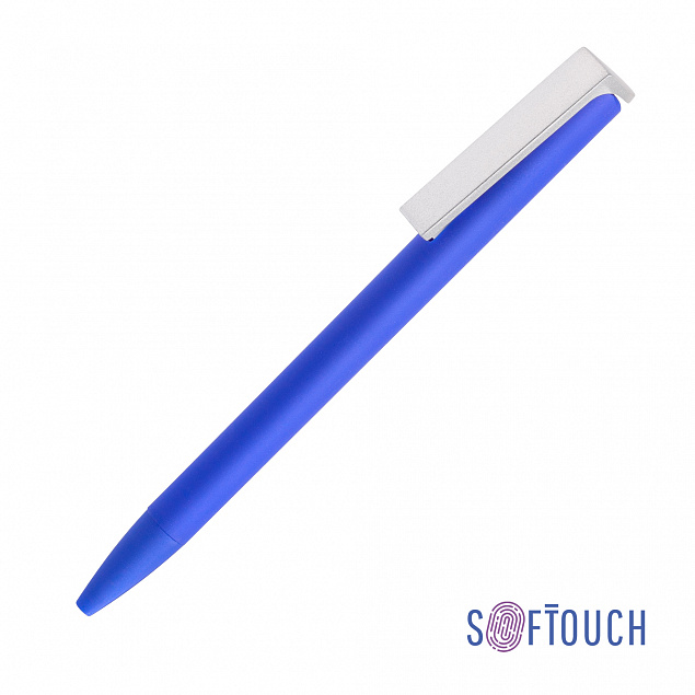 Ручка шариковая "Clive", синий, покрытие soft touch с логотипом в Москве заказать по выгодной цене в кибермаркете AvroraStore