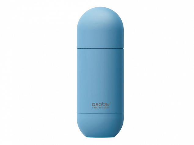 Термос ORB, синий с логотипом в Москве заказать по выгодной цене в кибермаркете AvroraStore