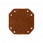 Лейбл кожаный Beta Kikar, S, горчичный с логотипом  заказать по выгодной цене в кибермаркете AvroraStore