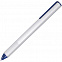 Ручка шариковая PF One, серебристая с синим с логотипом в Москве заказать по выгодной цене в кибермаркете AvroraStore