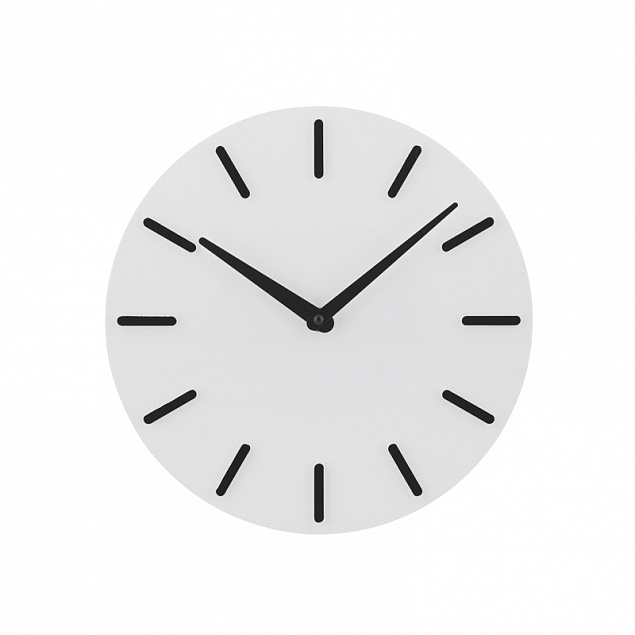 Часы настенные, белые с логотипом в Москве заказать по выгодной цене в кибермаркете AvroraStore