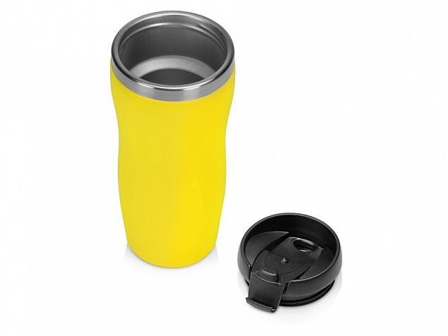Термокружка Mony Steel 350 мл, soft touch, желтый с логотипом в Москве заказать по выгодной цене в кибермаркете AvroraStore