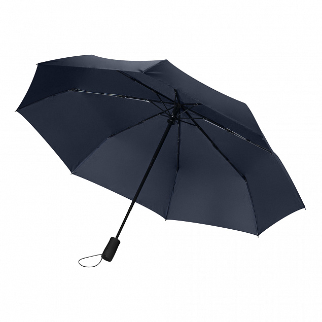 Зонт складной  Nord, синий с логотипом в Москве заказать по выгодной цене в кибермаркете AvroraStore