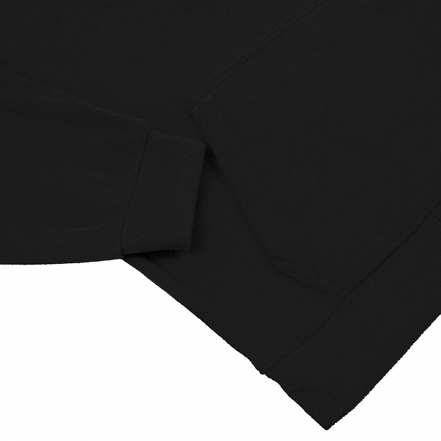 Худи флисовое унисекс Manakin, черное с логотипом в Москве заказать по выгодной цене в кибермаркете AvroraStore