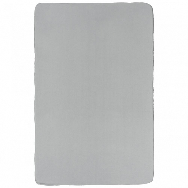 Флисовый плед Warm&Peace XL, серый с логотипом в Москве заказать по выгодной цене в кибермаркете AvroraStore