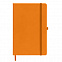 Бизнес-блокнот А5  "Silky", оранжевый,  твердая обложка,  в клетку с логотипом в Москве заказать по выгодной цене в кибермаркете AvroraStore