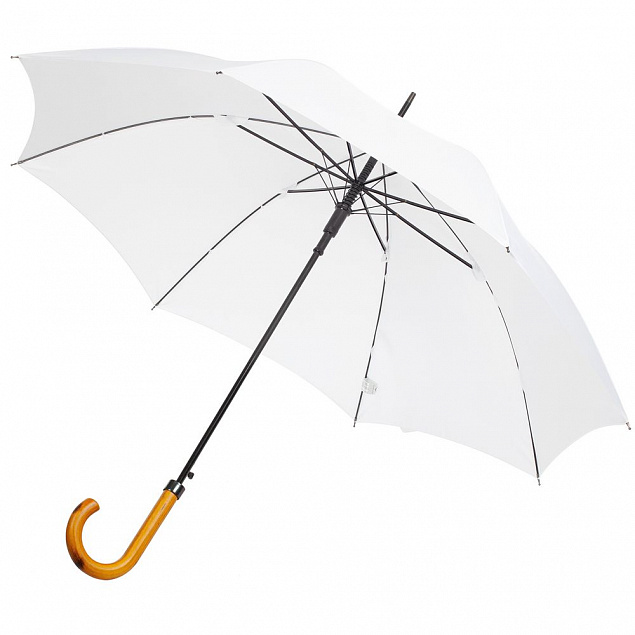 Зонт-трость LockWood ver.2, белый с логотипом в Москве заказать по выгодной цене в кибермаркете AvroraStore
