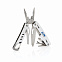 Мультитул с карабином, серебряный с логотипом в Москве заказать по выгодной цене в кибермаркете AvroraStore