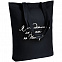 Холщовая сумка «Я не идеальна», черная с логотипом в Москве заказать по выгодной цене в кибермаркете AvroraStore