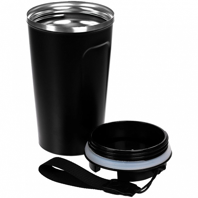 Смарт-стакан с заменяемой батареей tellMug, ver.2, черный с логотипом в Москве заказать по выгодной цене в кибермаркете AvroraStore
