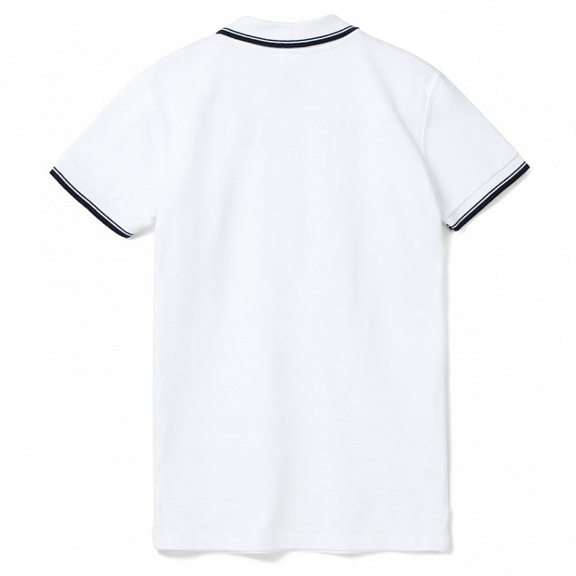 Рубашка поло женская Practice Women 270, белая с темно-синим с логотипом в Москве заказать по выгодной цене в кибермаркете AvroraStore