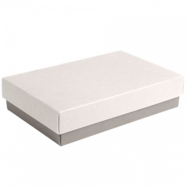 Коробка подарочная CRAFT BOX, 17,5*11,5*4 см, серый, белый, картон с логотипом в Москве заказать по выгодной цене в кибермаркете AvroraStore