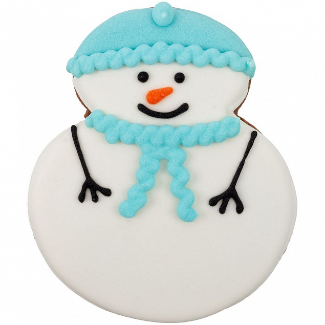 Печенье Sweetish Snowman, голубое с логотипом в Москве заказать по выгодной цене в кибермаркете AvroraStore