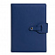 Ежедневник-портфолио Passage, синий, эко-кожа, недатированный кремовый блок, подарочная коробка с логотипом в Москве заказать по выгодной цене в кибермаркете AvroraStore