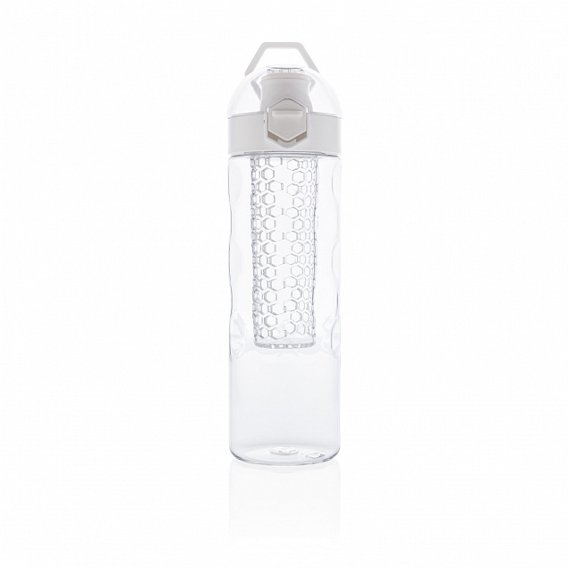 Герметичная бутылка для воды с контейнером для фруктов Honeycomb, белый с логотипом в Москве заказать по выгодной цене в кибермаркете AvroraStore