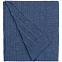 Плед Trenza, синий с логотипом  заказать по выгодной цене в кибермаркете AvroraStore