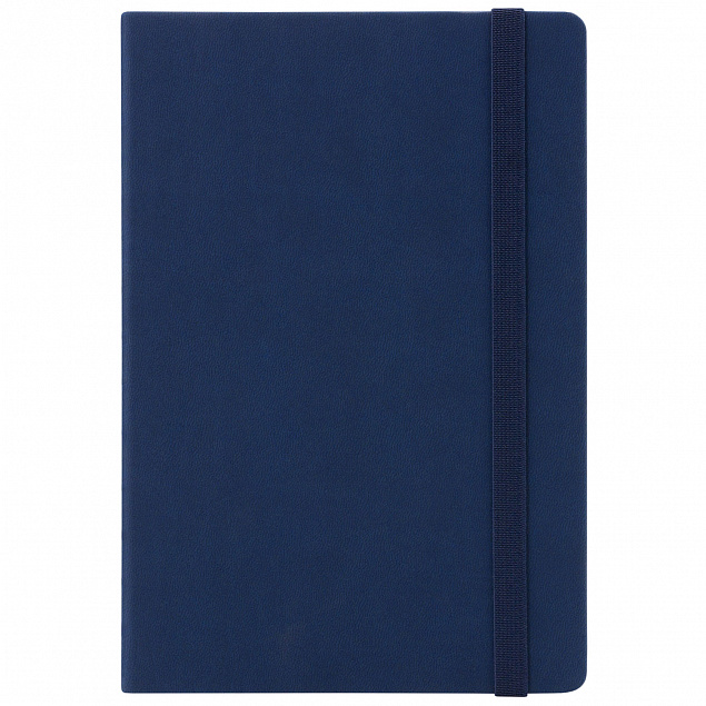 Ежедневник недатированный  Latte soft touch BtoBook, синий с логотипом в Москве заказать по выгодной цене в кибермаркете AvroraStore