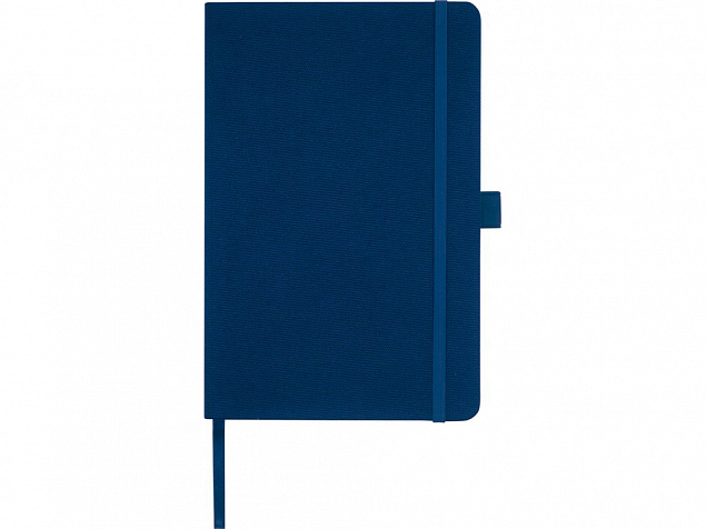 Блокнот Honua форматом A5 из переработанной бумаги с обложкой из переработанного ПЭТ, темно-синий с логотипом в Москве заказать по выгодной цене в кибермаркете AvroraStore