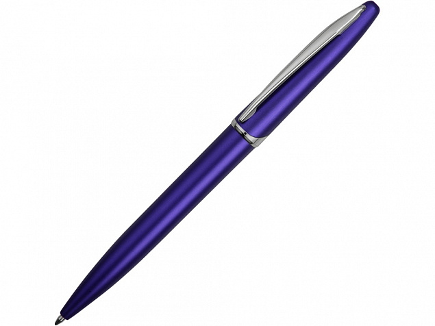 Ручка шариковая Империал, синий металлик с логотипом в Москве заказать по выгодной цене в кибермаркете AvroraStore