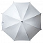 Зонт-трость Standard, серебристый с логотипом в Москве заказать по выгодной цене в кибермаркете AvroraStore