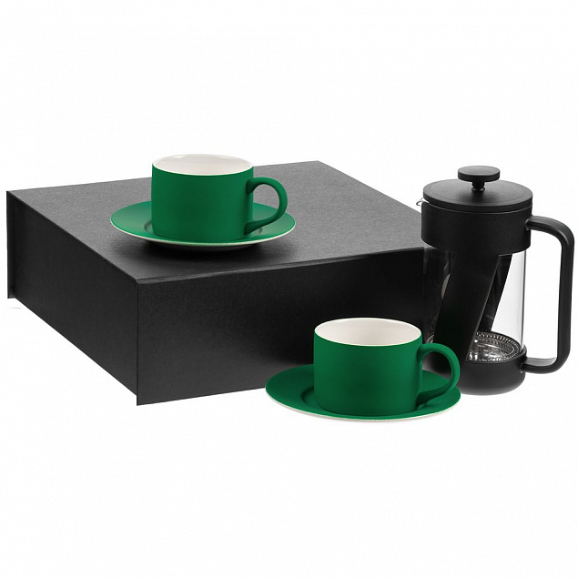 Набор для чая на 2 персоны Best Morning, зеленый с логотипом в Москве заказать по выгодной цене в кибермаркете AvroraStore