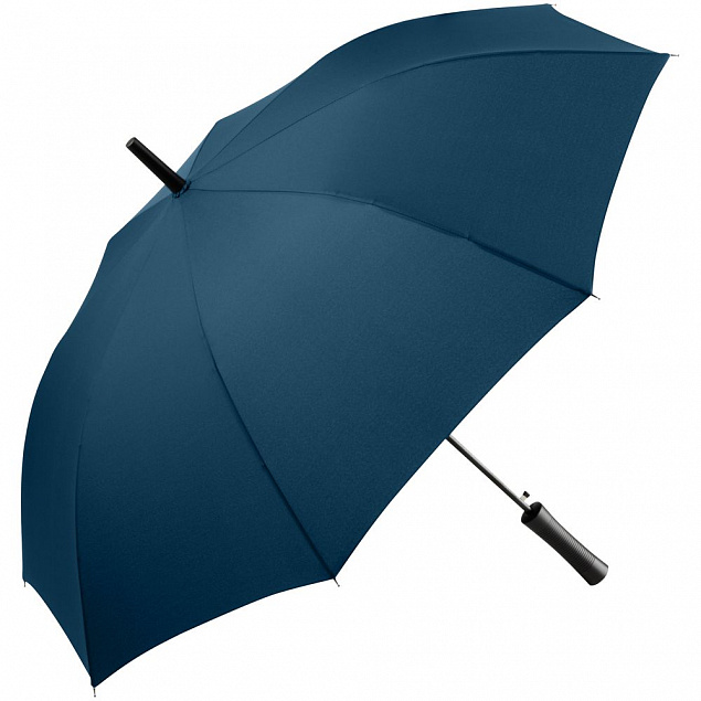 Зонт-трость Lanzer, темно-синий с логотипом в Москве заказать по выгодной цене в кибермаркете AvroraStore