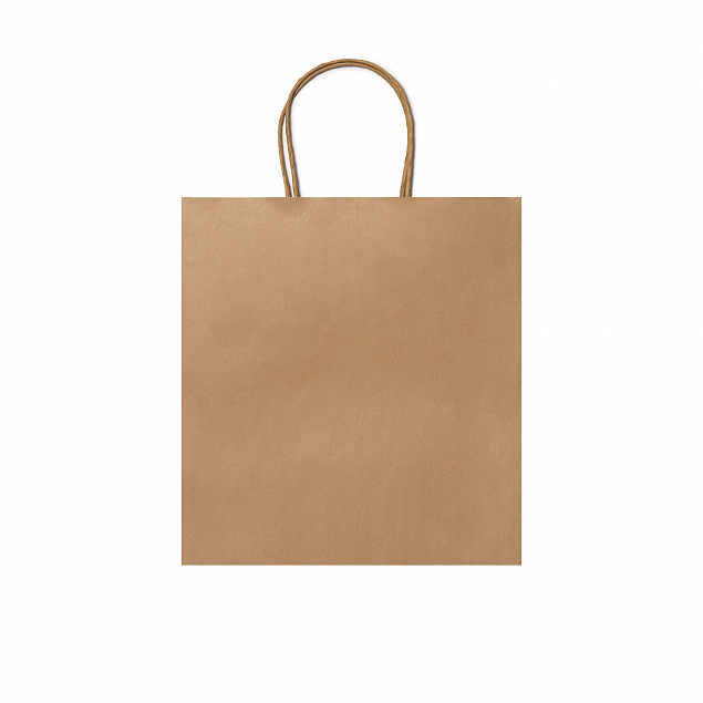 Пакет бумажный ROBLE, Бежевый с логотипом  заказать по выгодной цене в кибермаркете AvroraStore