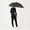 Зонт-трость с квадратным куполом, Mistral, черный с логотипом в Москве заказать по выгодной цене в кибермаркете AvroraStore