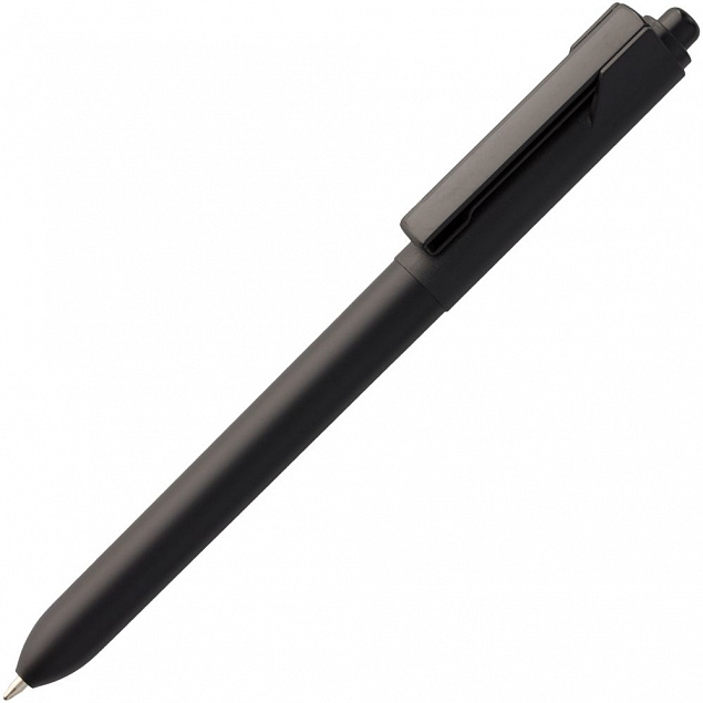 Ручка шариковая Hint, черная с логотипом в Москве заказать по выгодной цене в кибермаркете AvroraStore