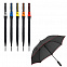Зонт-трость Jenna, черный с красным с логотипом в Москве заказать по выгодной цене в кибермаркете AvroraStore
