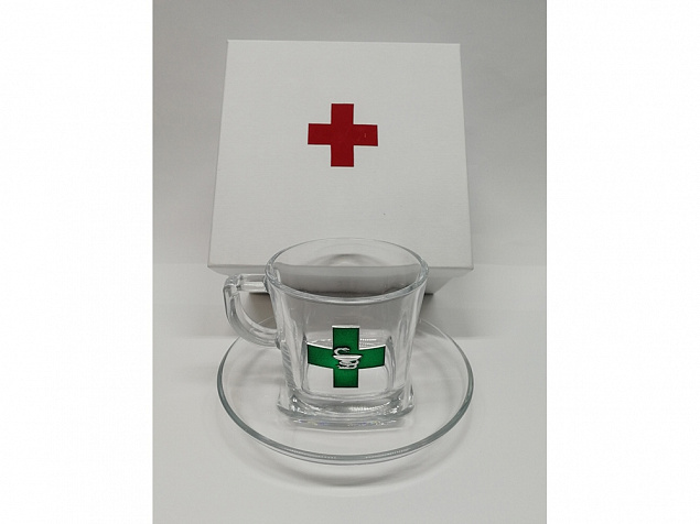 Чайная пара подарочная  Аптечная фиерия с логотипом в Москве заказать по выгодной цене в кибермаркете AvroraStore