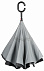 Реверсивный зонт-трость FLIPPE, черный, светло-серый с логотипом в Москве заказать по выгодной цене в кибермаркете AvroraStore