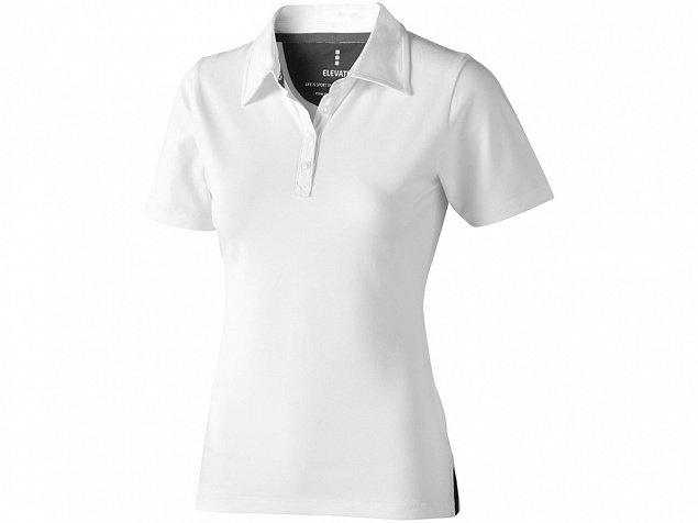 Рубашка поло Markham женская, белый/антрацит с логотипом в Москве заказать по выгодной цене в кибермаркете AvroraStore