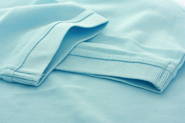 Рубашка поло женская SEMORA, голубая с логотипом в Москве заказать по выгодной цене в кибермаркете AvroraStore