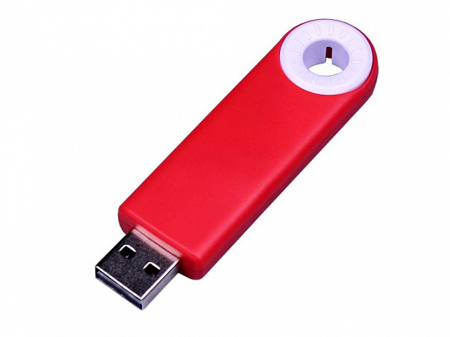 USB 3.0- флешка промо на 128 Гб прямоугольной формы, выдвижной механизм с логотипом в Москве заказать по выгодной цене в кибермаркете AvroraStore